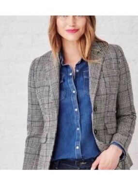 UNTUCKit Gray Plaid Women's Blazer Jacket